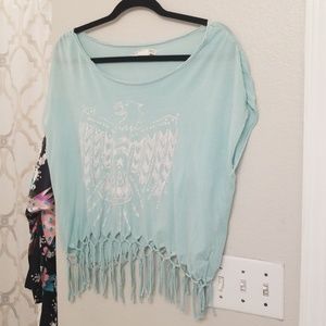 Flowy Teal top